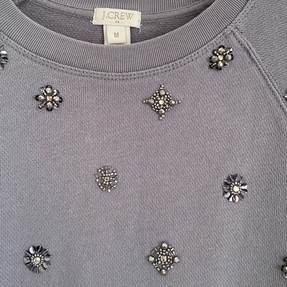 J. Crew Jeweled Sweatshirt - Picture 4 of 6